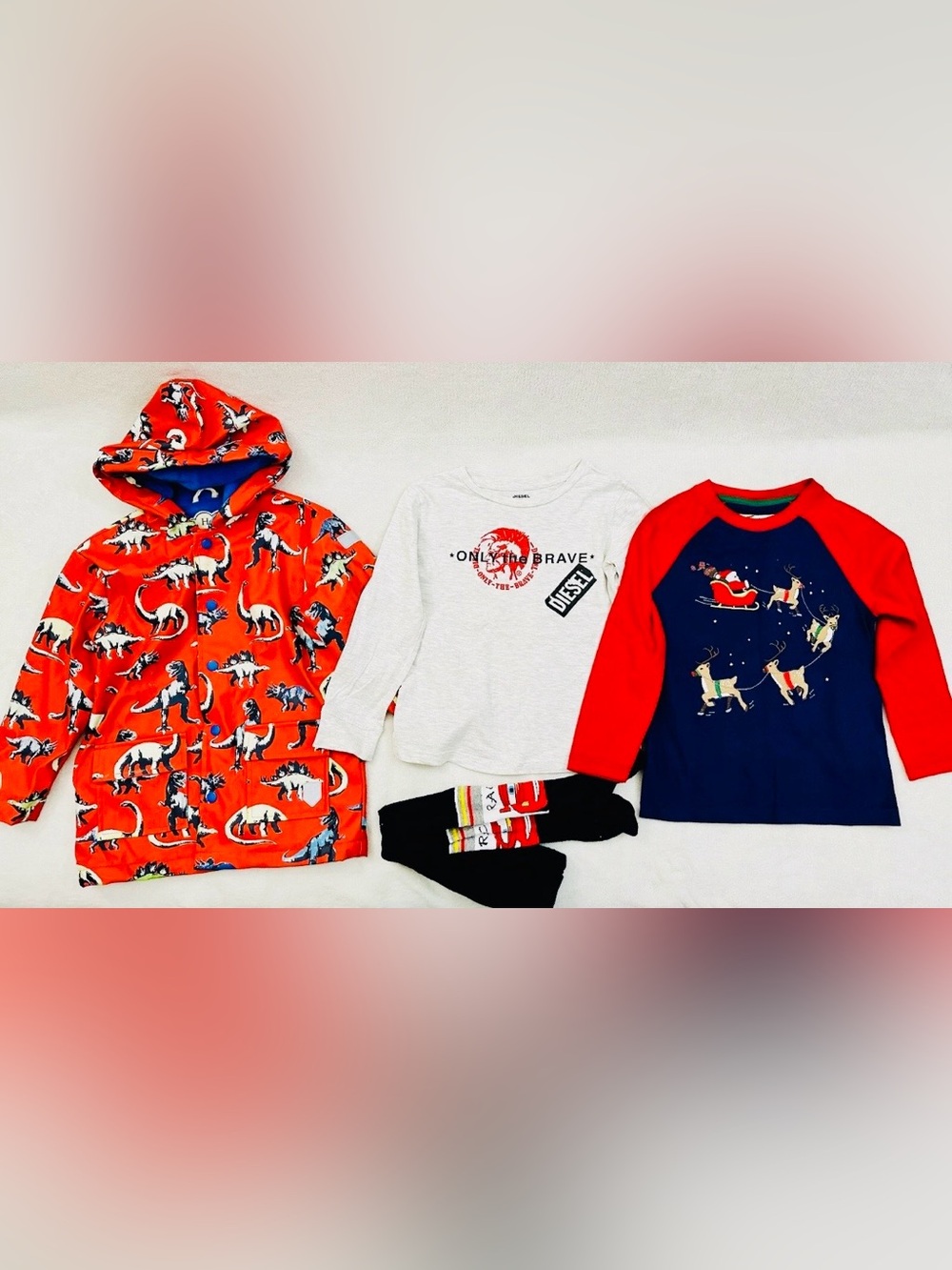 Lot Boys Raincoat Tops Clothes Size 5T - Hatley, Diesel Excellent Condition